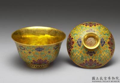 图片[2]-Covered cloisonne bowl with decoration of Indian lotuses, Qing dynasty, Qianlong reign (1736-1795)-China Archive